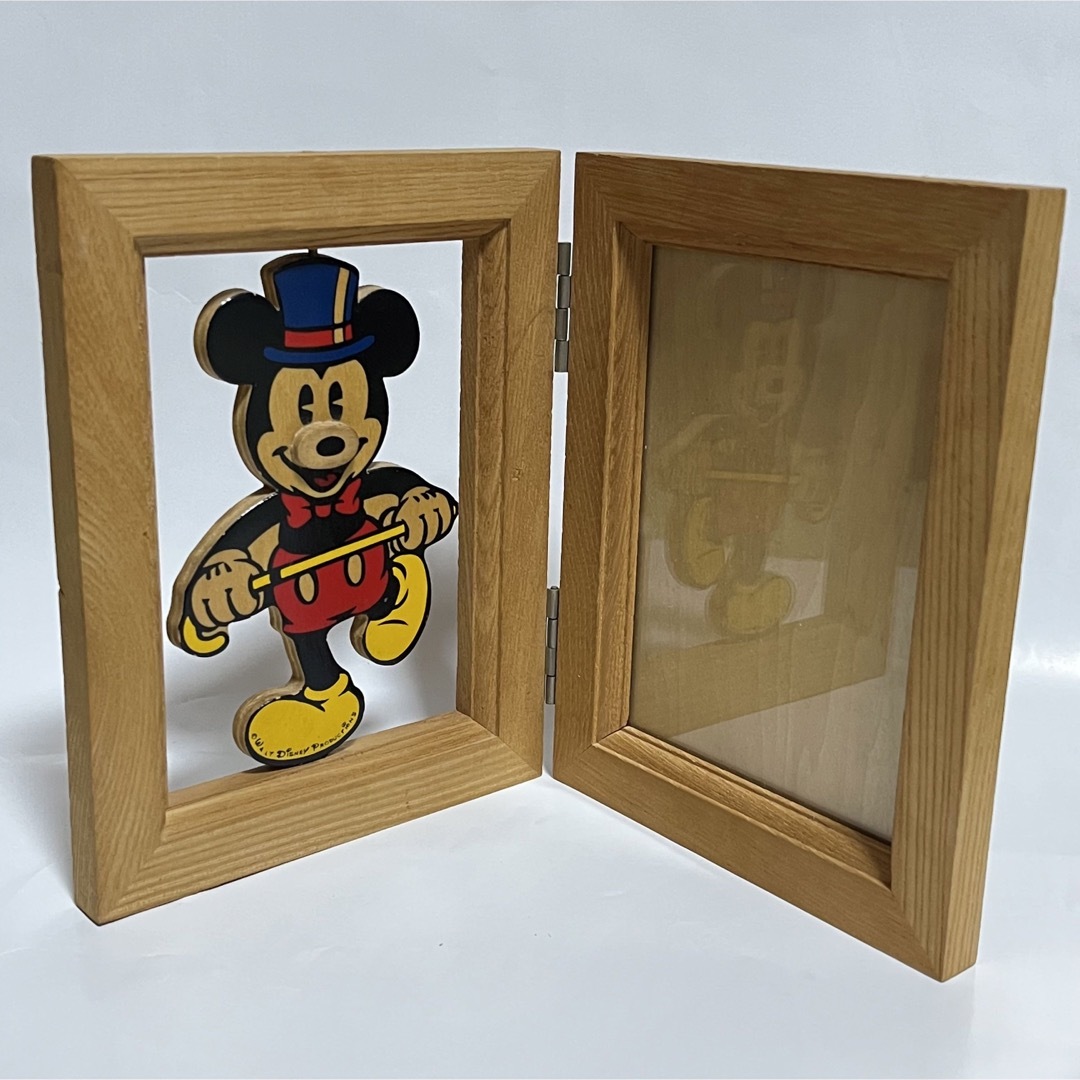 ミッキーマウス - ミッキーマウス 写真立て フォトフレーム 木製