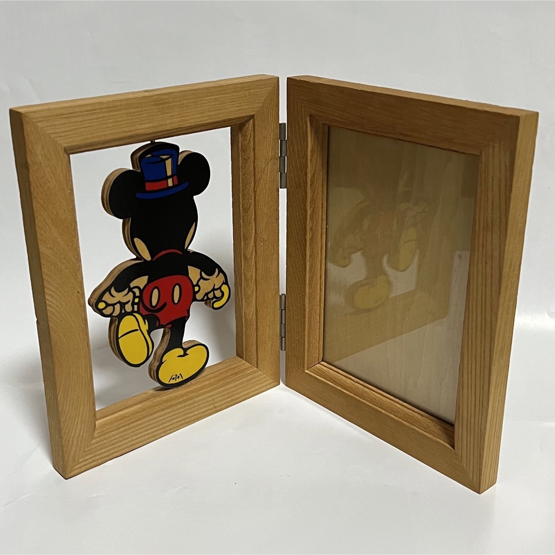 ミッキーマウス - ミッキーマウス 写真立て フォトフレーム 木製