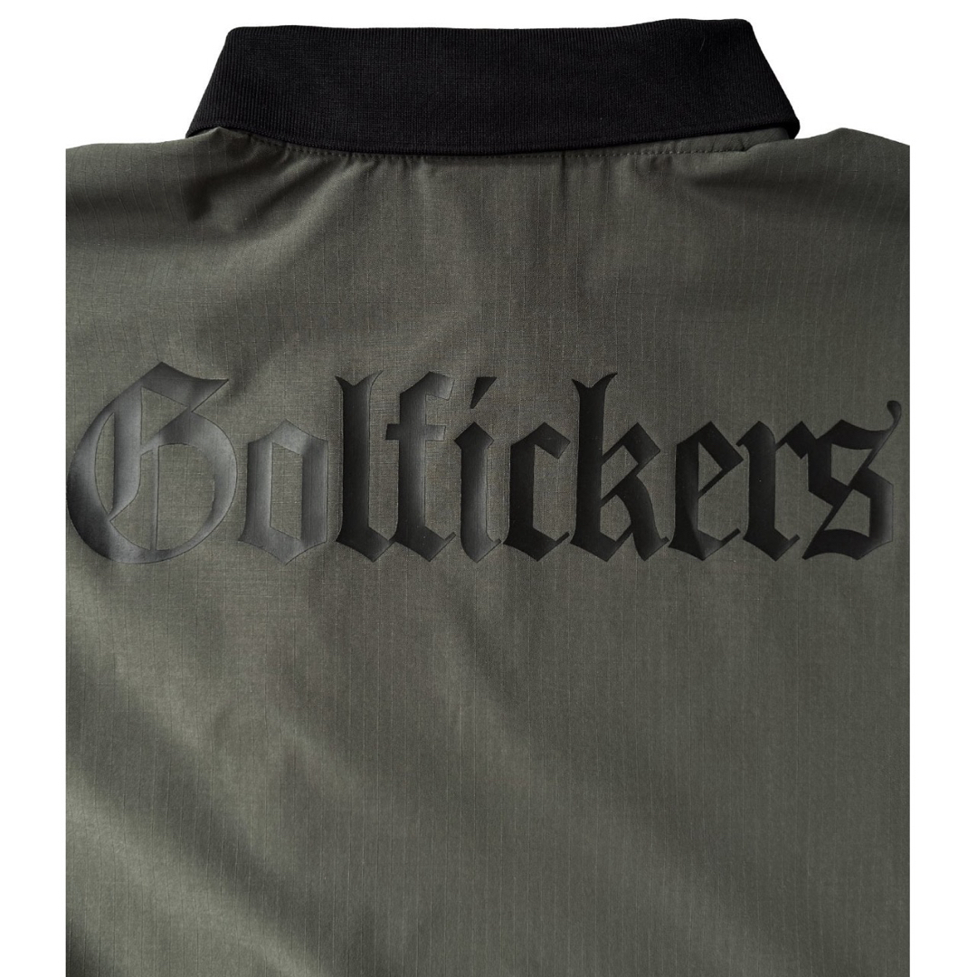 新品/完売品】Golfickers 半袖ジップシャツ L オリーブ 送料込みの通販