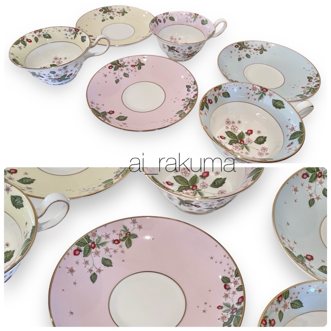 希少/未使用】ウェッジウッド スプリングブロッサム プレート 4枚