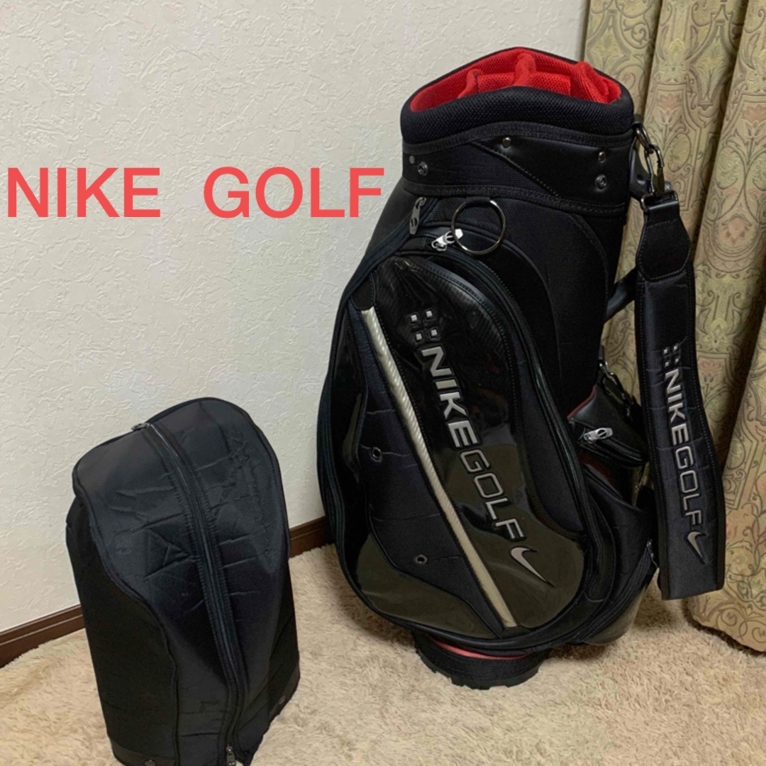 NIKE - 超カッコ良い‼️人気のNIKE GOLFブラック キャディバッグの通販