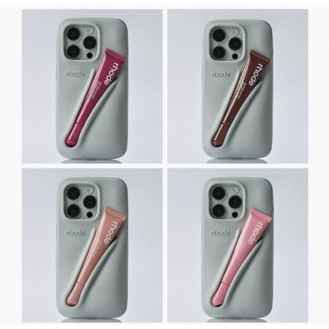 rhode iPhone 15proリップケース・2本リップティント 3点セットの通販