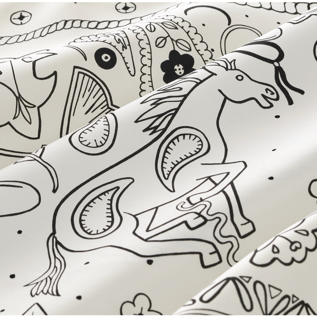 HERMES - 値下げ！新品未使用 エルメス シルクバンダナ アニマル