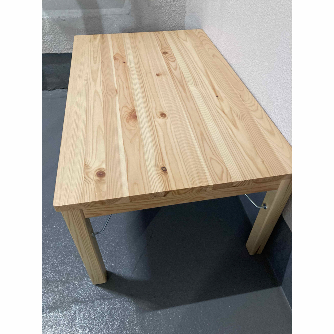 MUJI (無印良品) - 無印良品 パイン材ローテーブル・折りたたみ式 MUJI