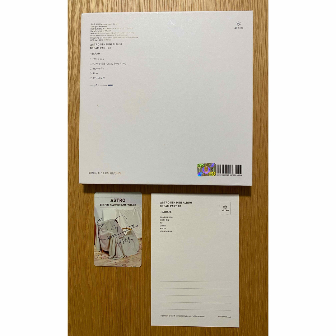 ASTRO DREAM PART.02 リパケ 全員バージョン トレカ チャウヌ ASTRO