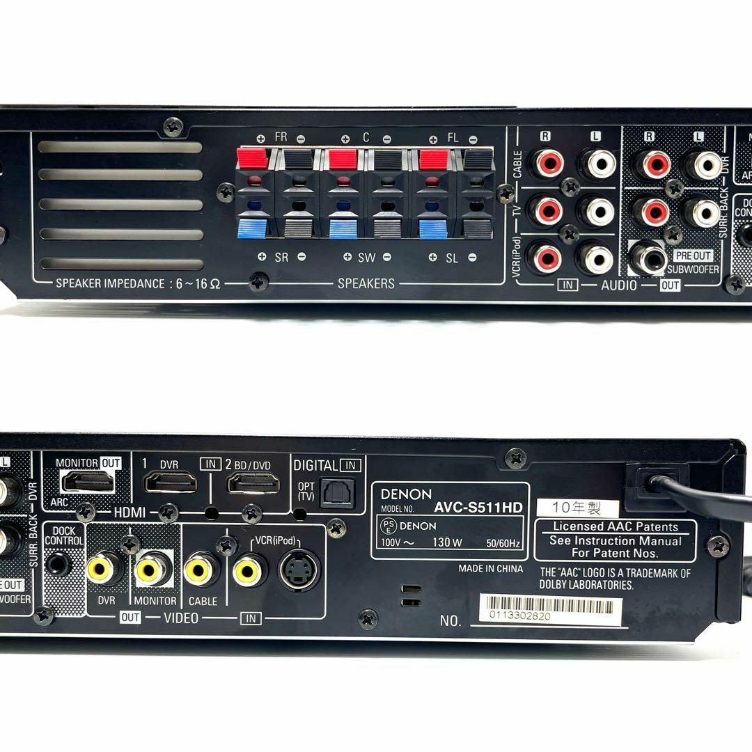 DENON デノン AVC-S511HD AVサラウンドアンプの通販 by 麦の家@自立