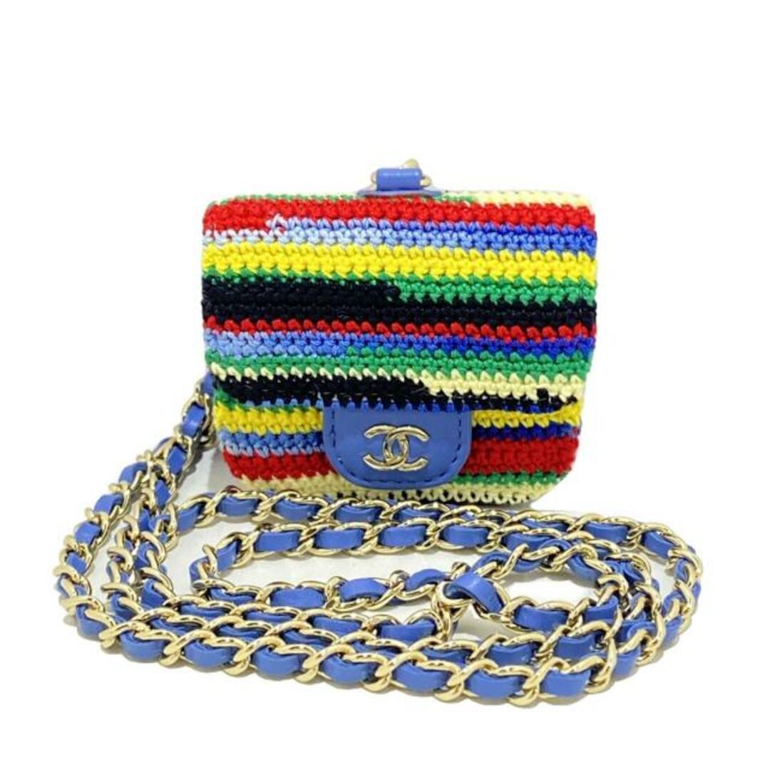 CHANEL - CHANEL(シャネル) 小物入れ美品 - ブルー×マルチ AirPods