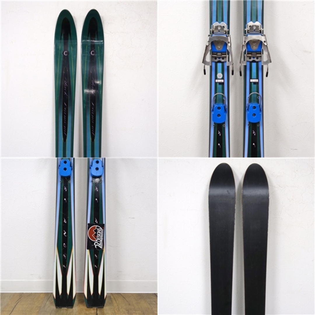 テレマーク3PIN スキー ビンディング 青 22デザイン 22designs テレ