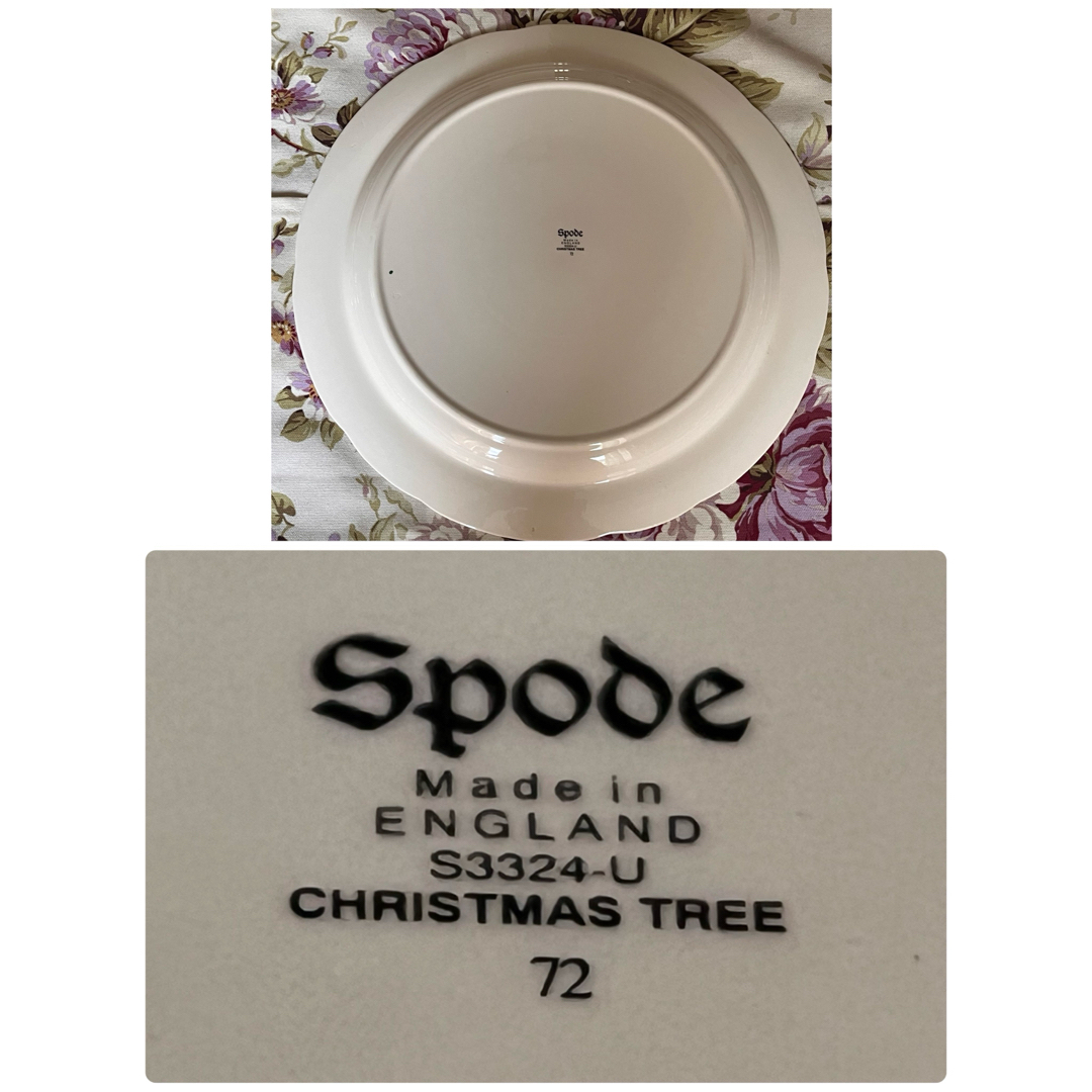 美品】英国製 スポード ☆クリスマスツリー☆パーティプレートの通販
