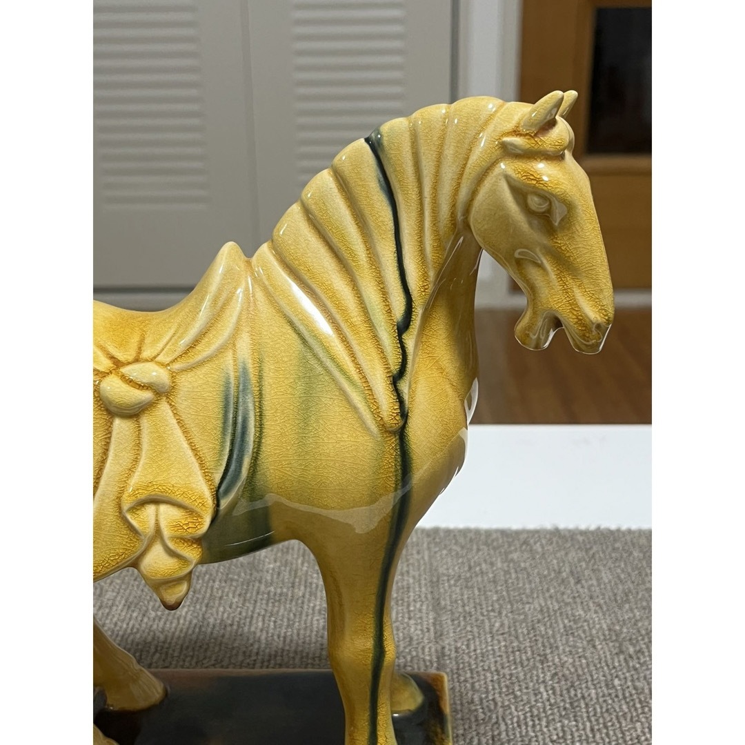 光洋 九谷焼 真鍮 陶器 戦馬 馬ウマ/干支/置物の通販 by 肉 にく's
