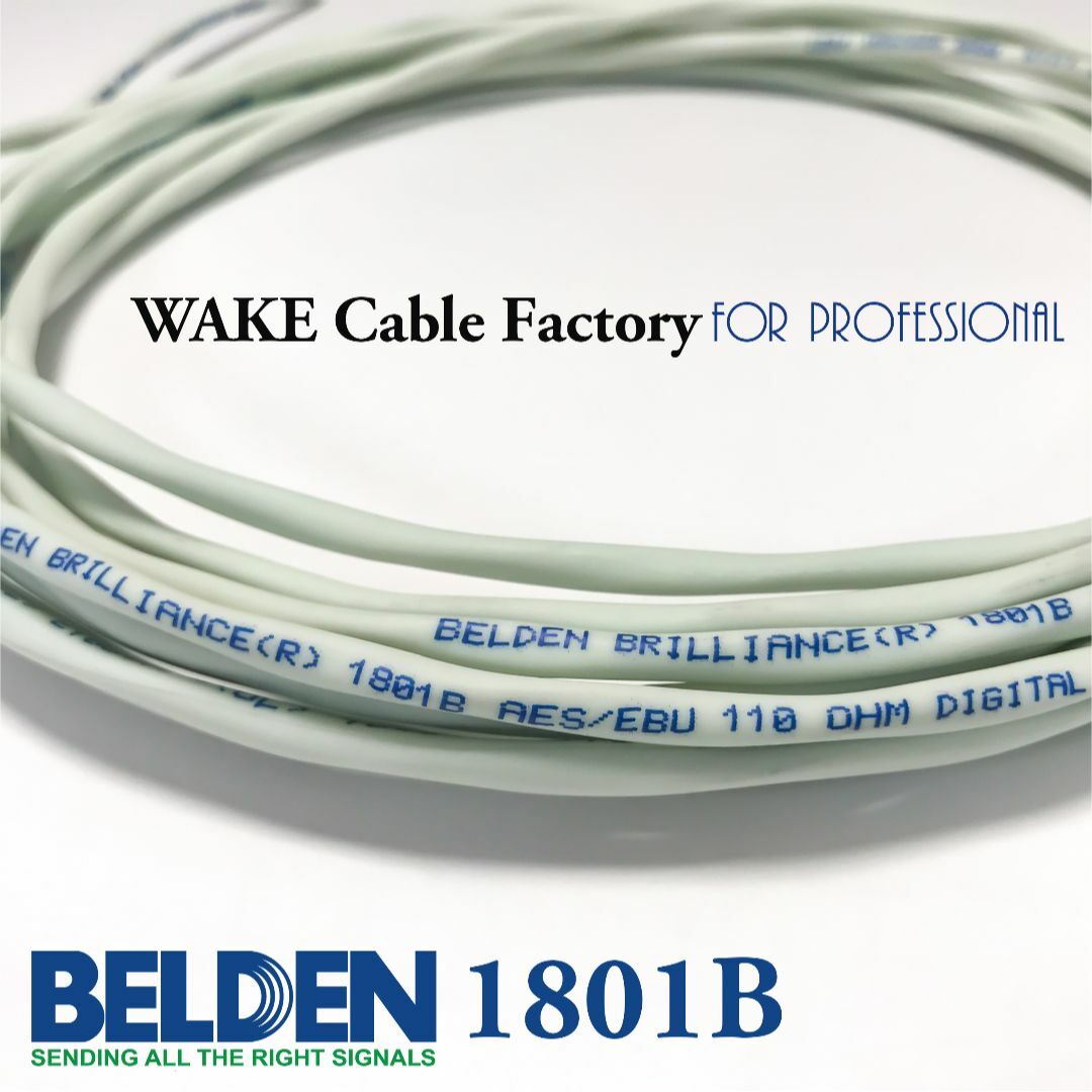 プレミアム仕様！BELDEN1801B☆AES/EBUデジタルケーブル2.5mの通販 by