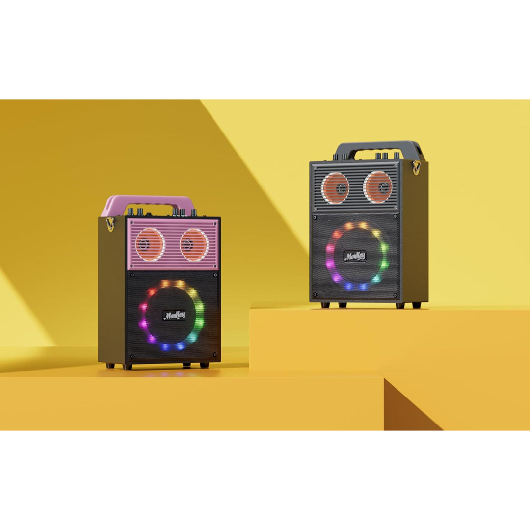 Moukey カラオケマシン、大人用子供用ポータブルPAシステム