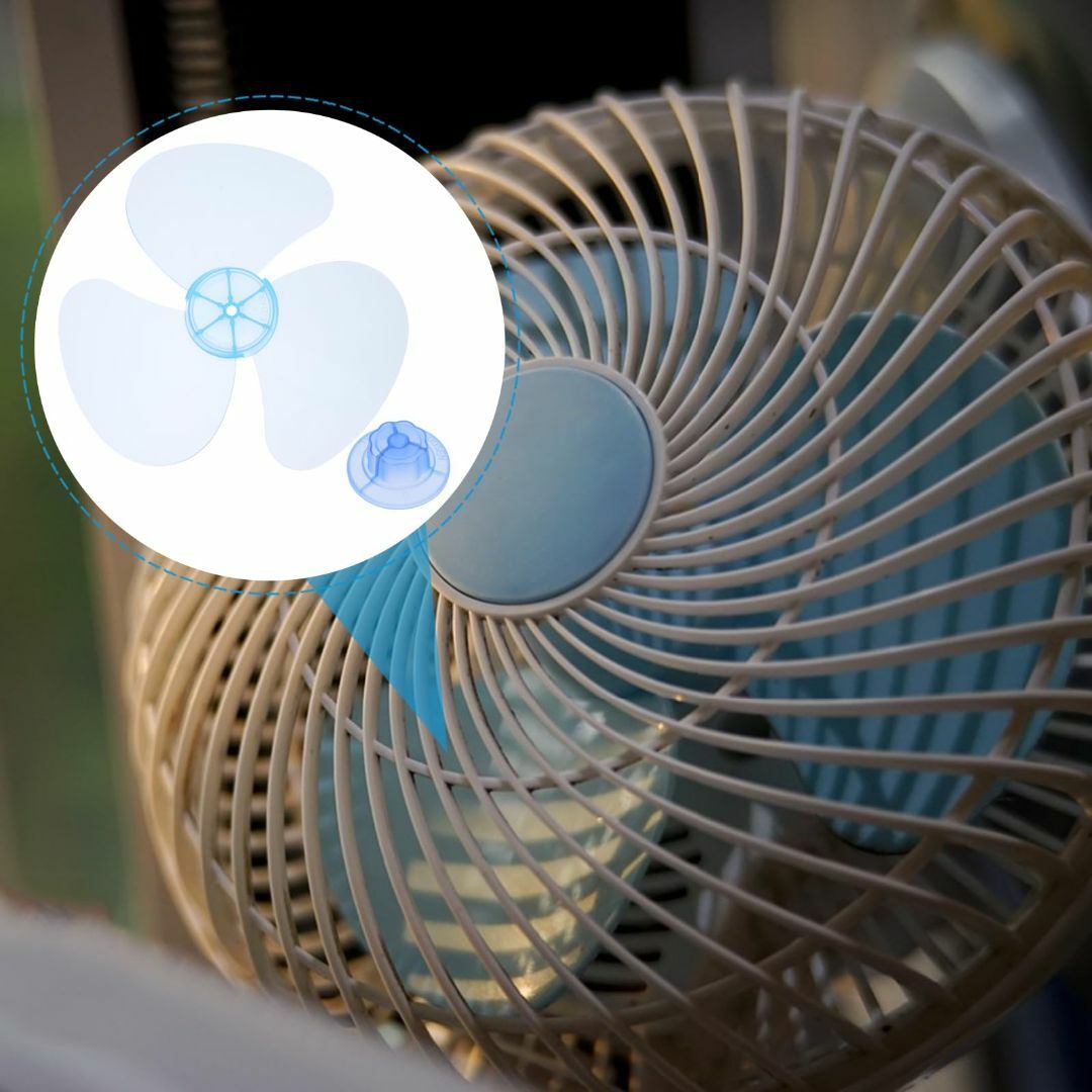 レトロ家庭用扇風機 青い羽根 アピックス、ガチャっと押すボタンを採用