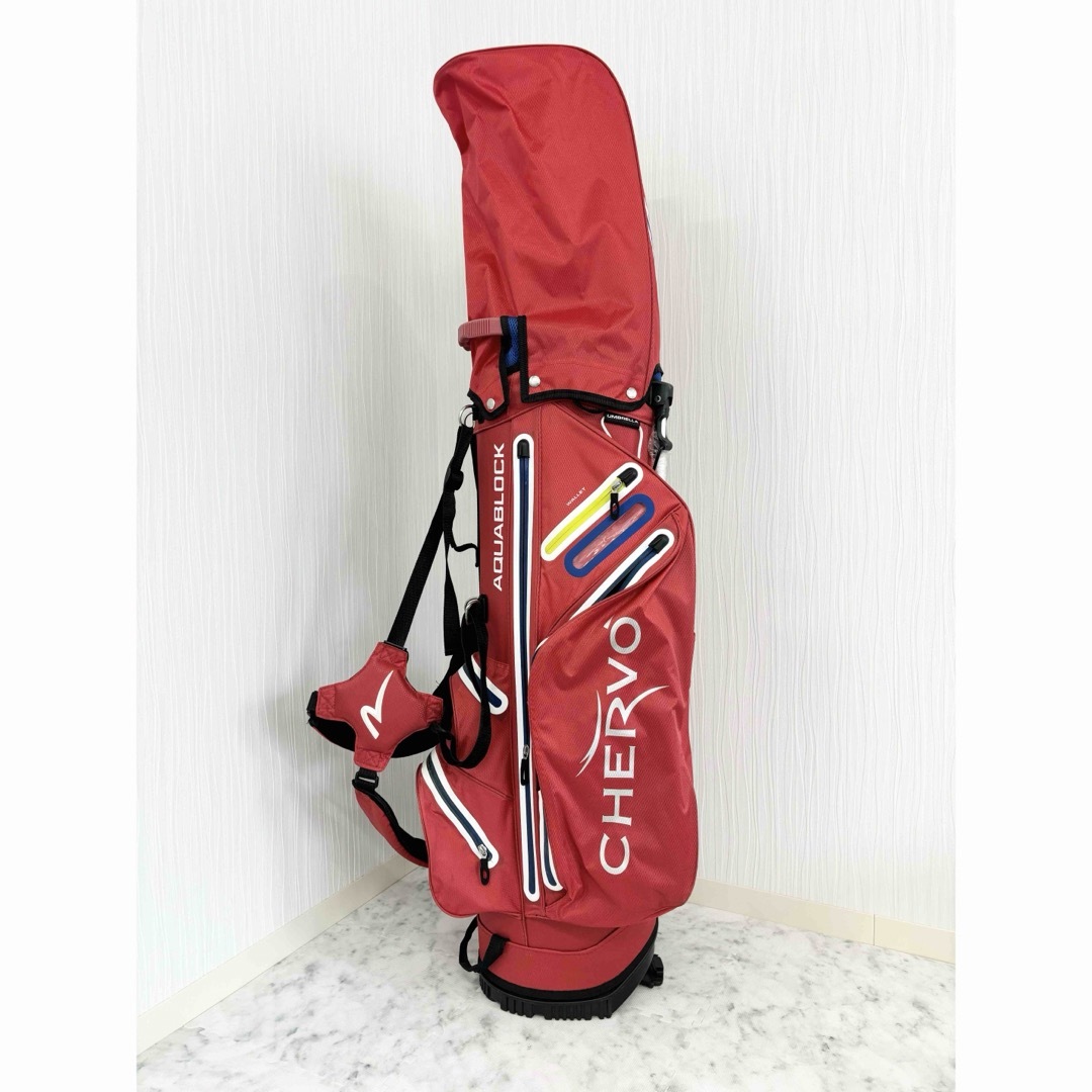 CHERVO AQUABLOCK ゴルフバッグ 赤