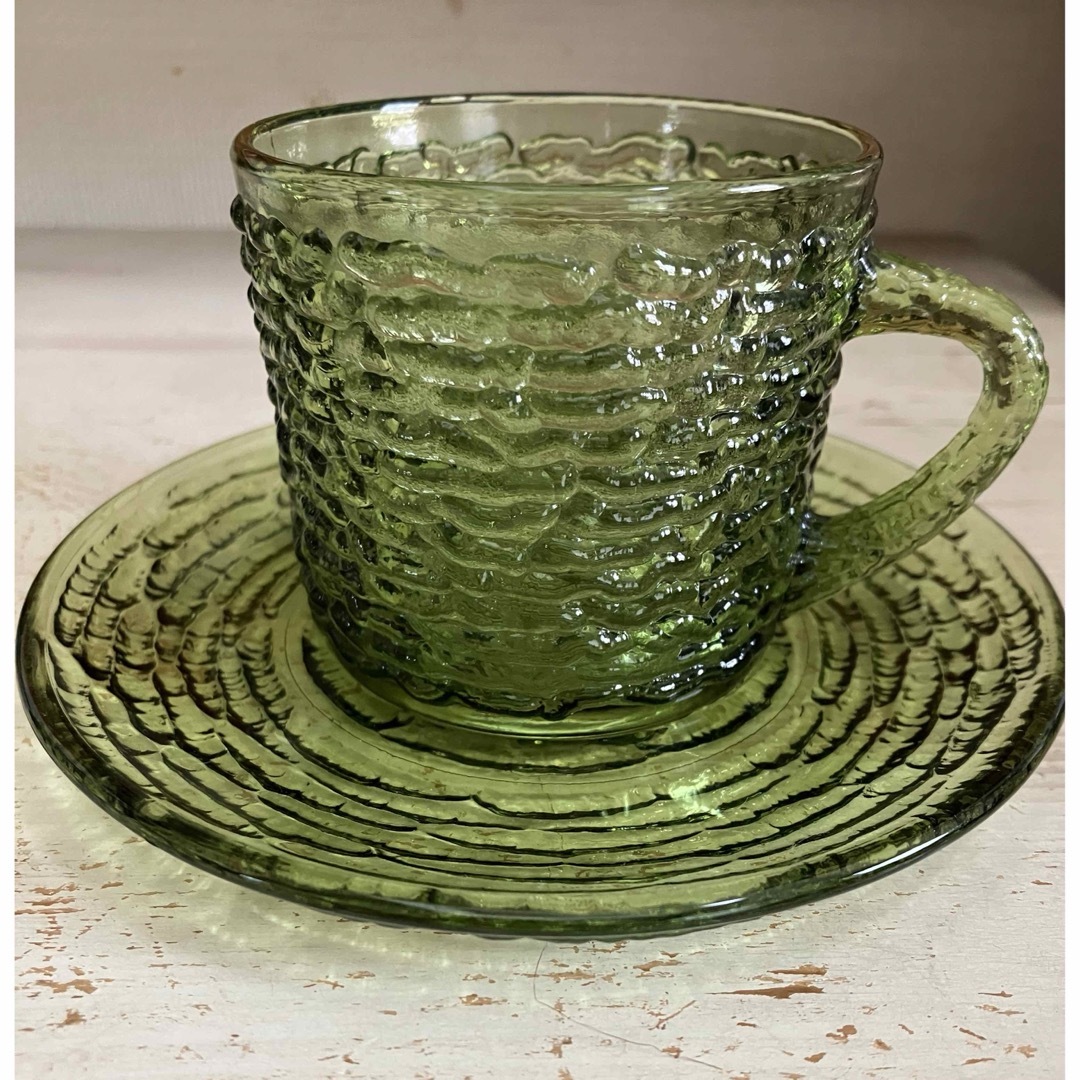 Anchor Hocking - アンカーホッキング アボカドグリーン カップ