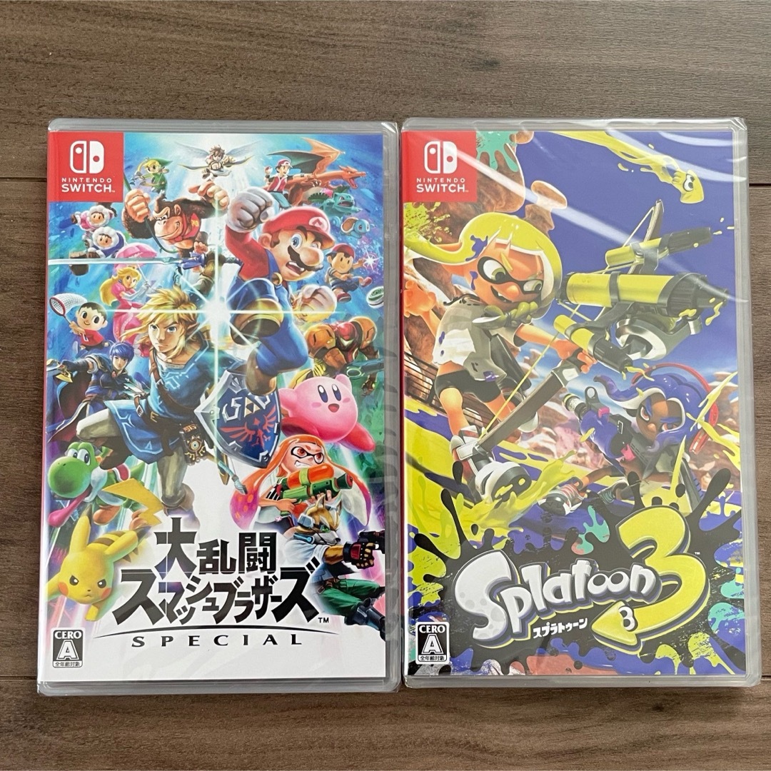 Nintendo Switch スプラトゥーン3とスマブラのセットの通販 by ただっ