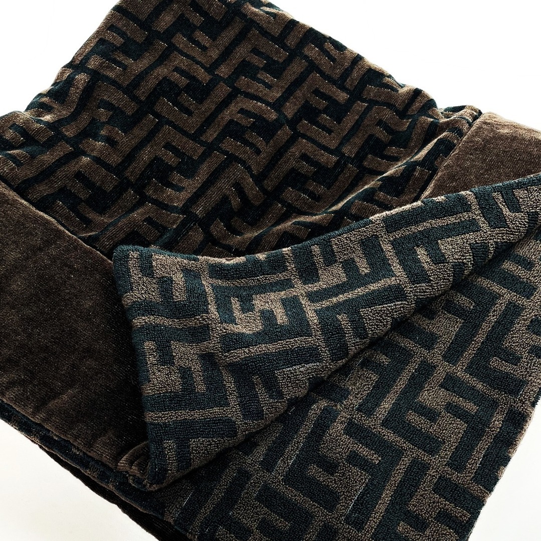 FENDI - FENDI フェンディ ブランケット ビーチタオル ブラウン 96