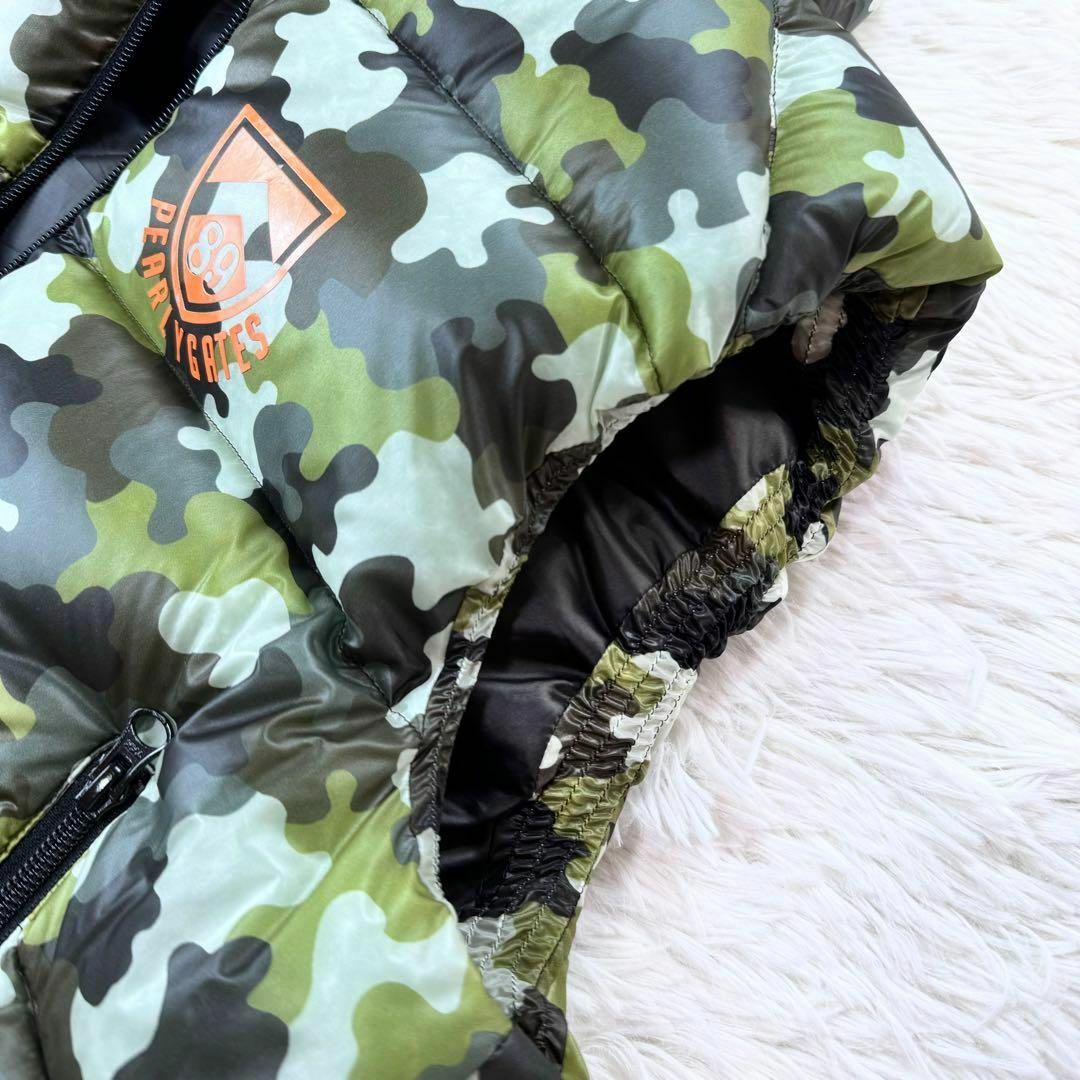 希少ムータマリン ダウンベスト 迷彩 カモフラ ロゴワッペン PEARLY