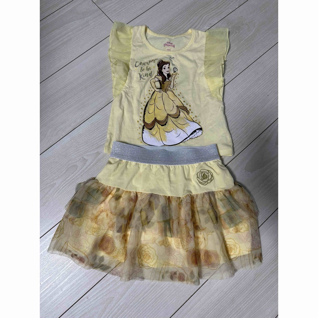 Disney - 美女と野獣＊ベル💛女の子用セットアップの通販 by