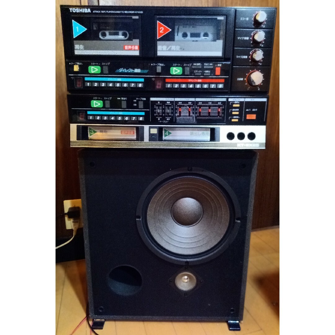 東芝 - ♥TOSHIBA／昭和レトロ／8トラWカセカラオケ機器KT