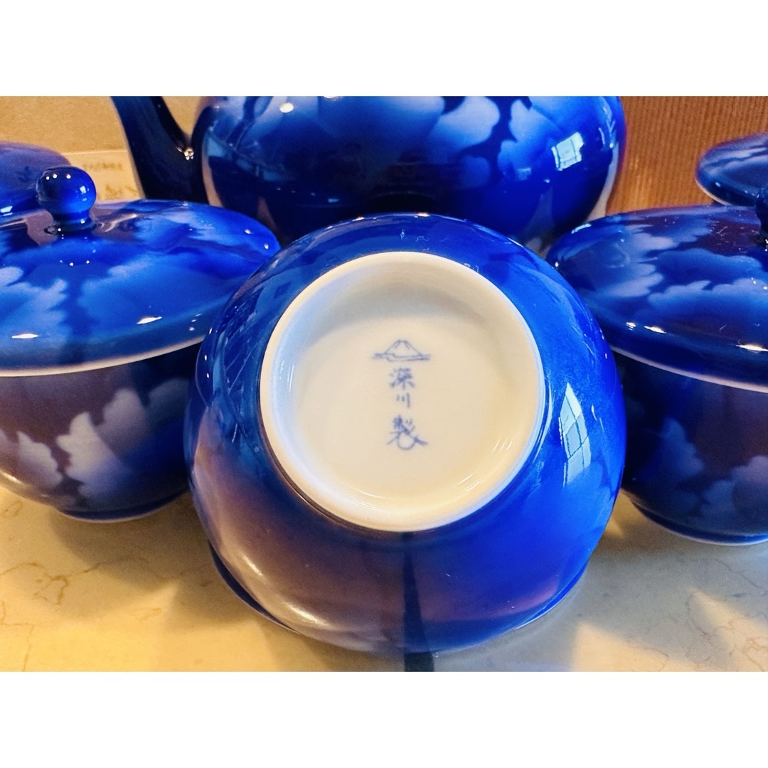 深川製磁 - 宮内庁御用達-【深川製磁】急須+湯呑みセットの通販 by HY