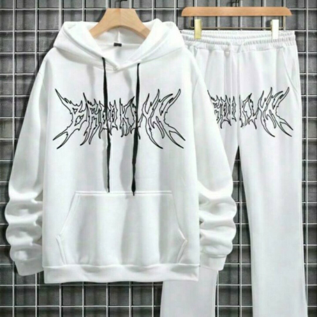 uk'usドリルセットアップ Whiteの通販 by Telyz｜ラクマ