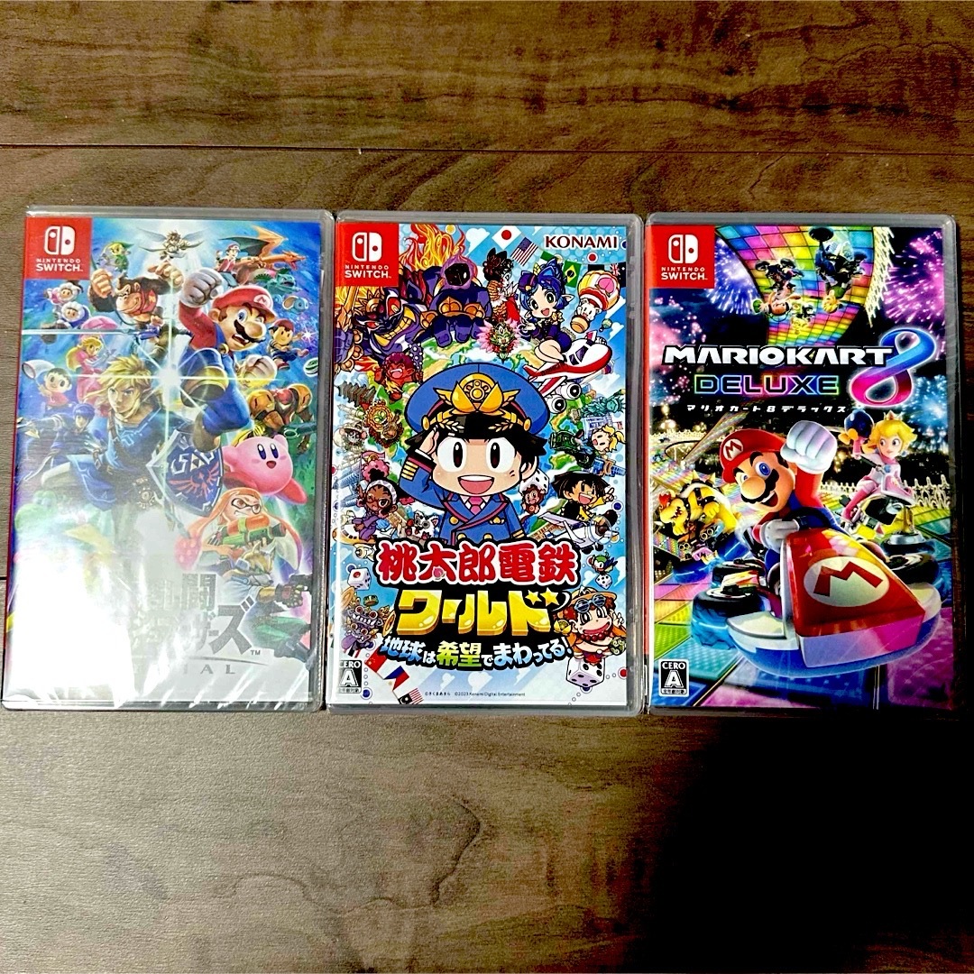 Nintendo Switch ソフト3本 新品未開封の通販 by ただっち's shop｜ラクマ