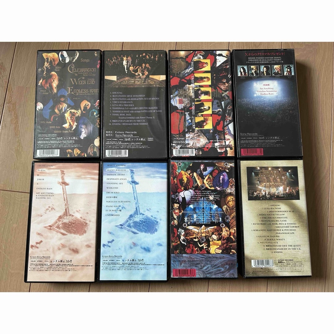 X japan VHS ライブビデオ 8本セットの通販 by arakixx｜ラクマ