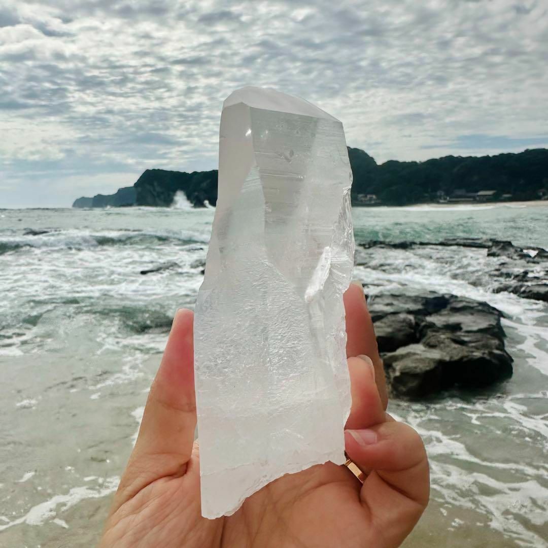 水晶 ロック クリスタル】 バーコード入り ビッグポイント ④の通販 by