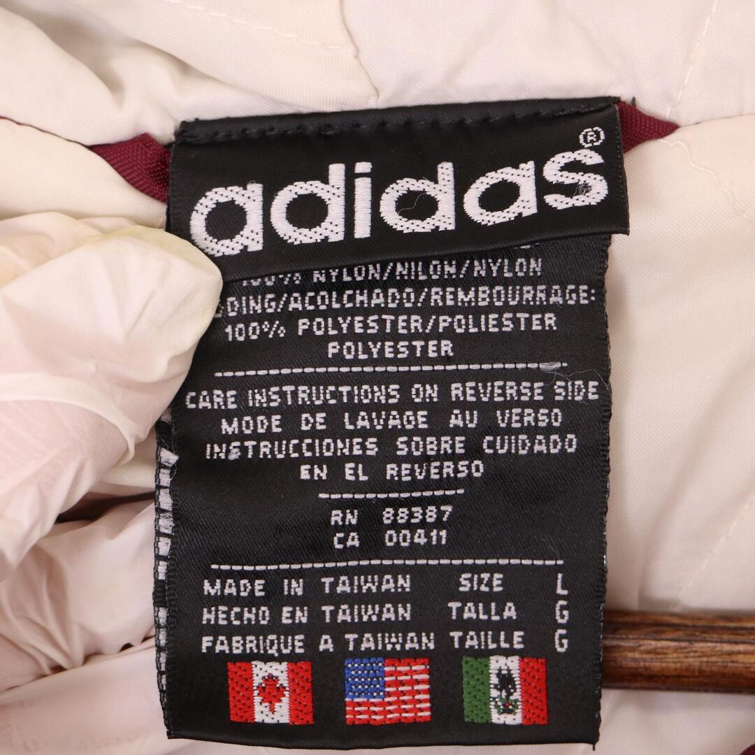 adidas - 90年代 adidas アディダス 中綿 ナイロンジャケット ワイン