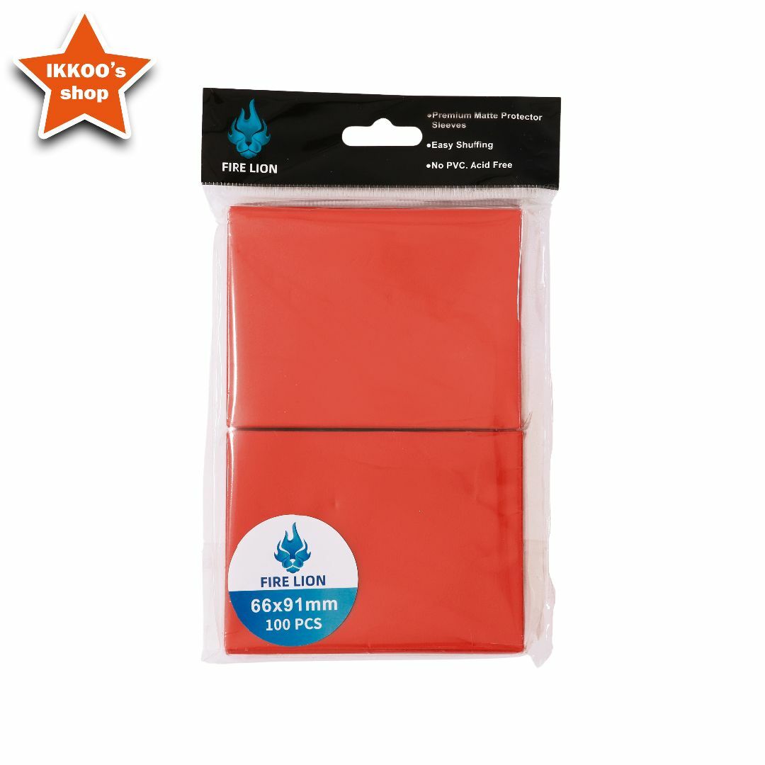 待望の単品発売】レギュラーサイズ スリーブ レッド 100枚入 ポケカの