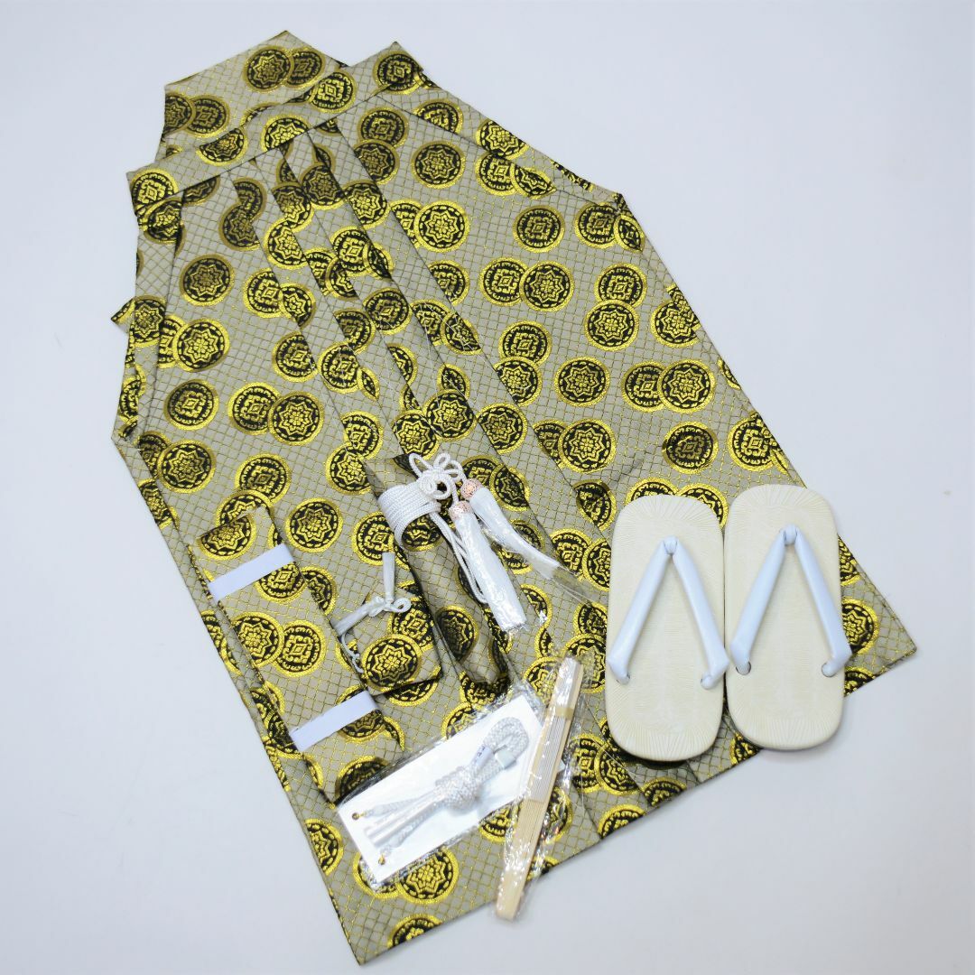 七五三 五歳 男児 袴小物セット 紋袴 ゴールド NO240823-06の通販 by