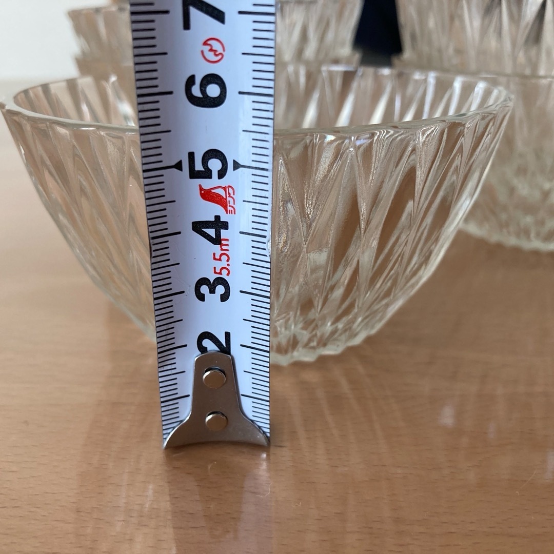 DURALEX - DURALEX 昭和レトロ ガラス皿 デザート皿 6個SETの通販 by