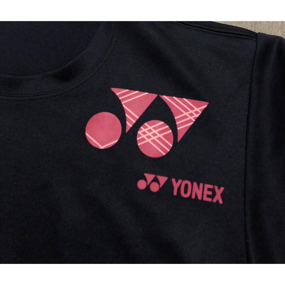 YONEX - 美品 ヨネックス Tシャツ SSサイズ ネイビー ピンクの通販 by