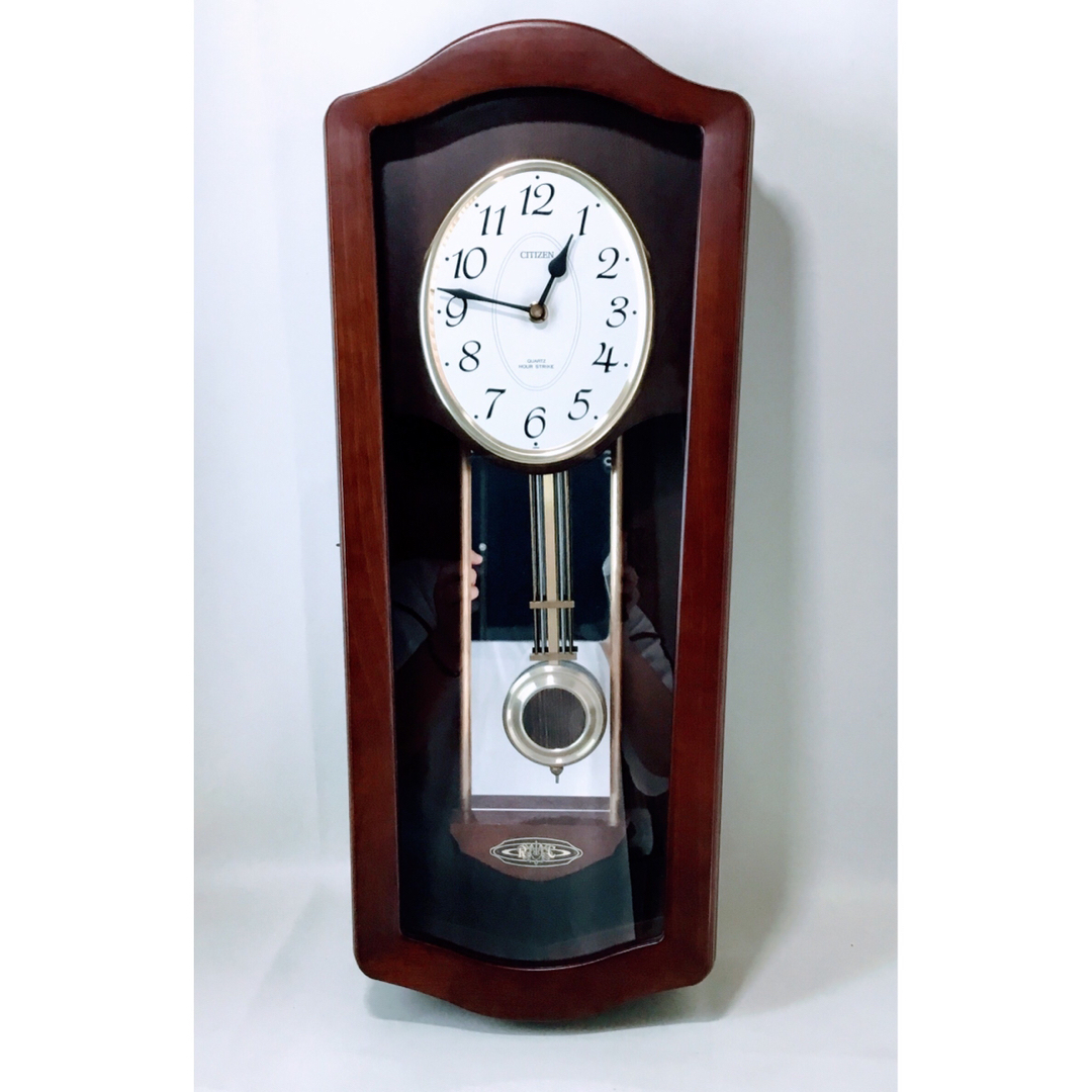 CITIZEN - 【美品】シチズン CITIZEN 振り子時計 リズム時計 木製