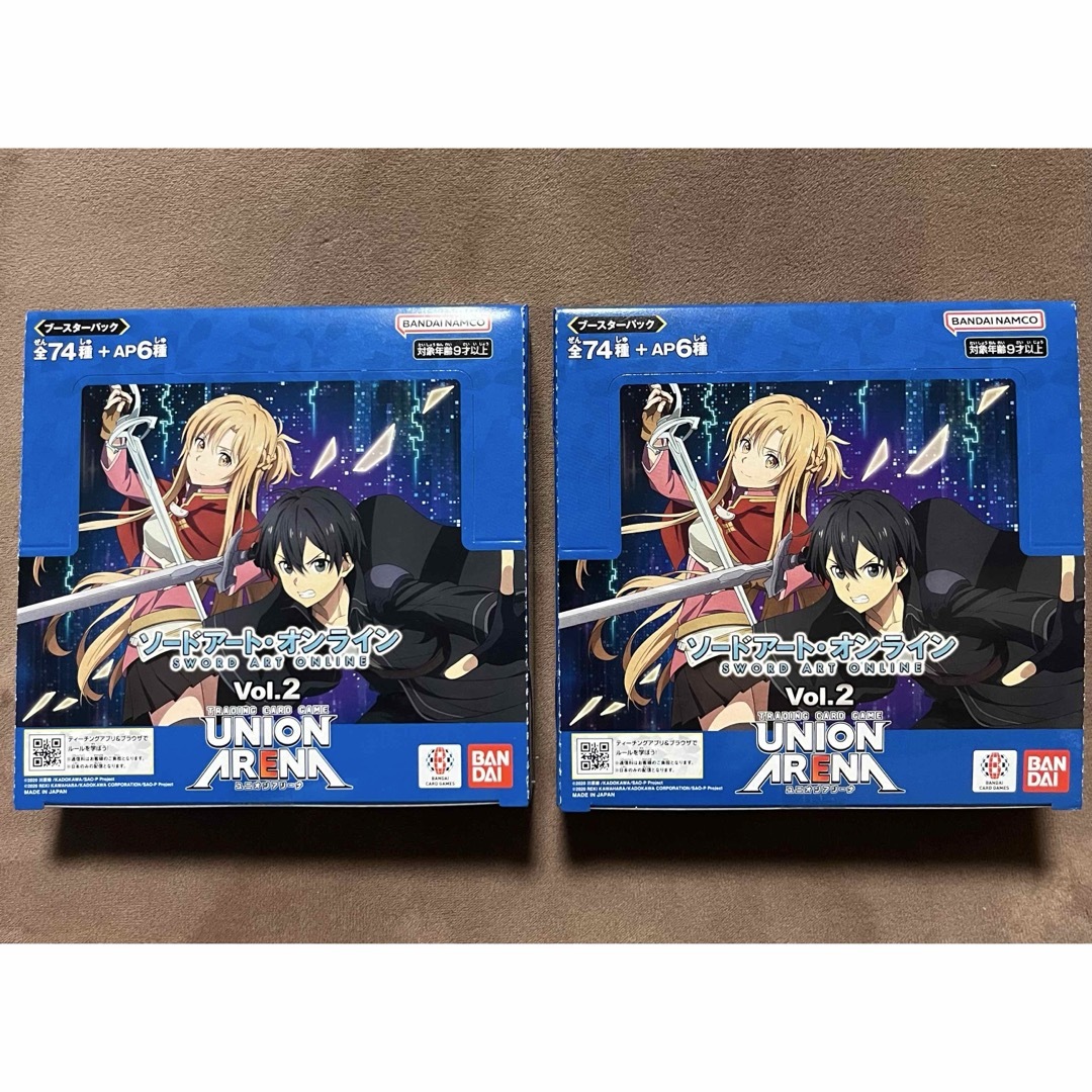 BANDAI - ユニオンアリーナ ソードアートオンライン Vol.2 未開封 box