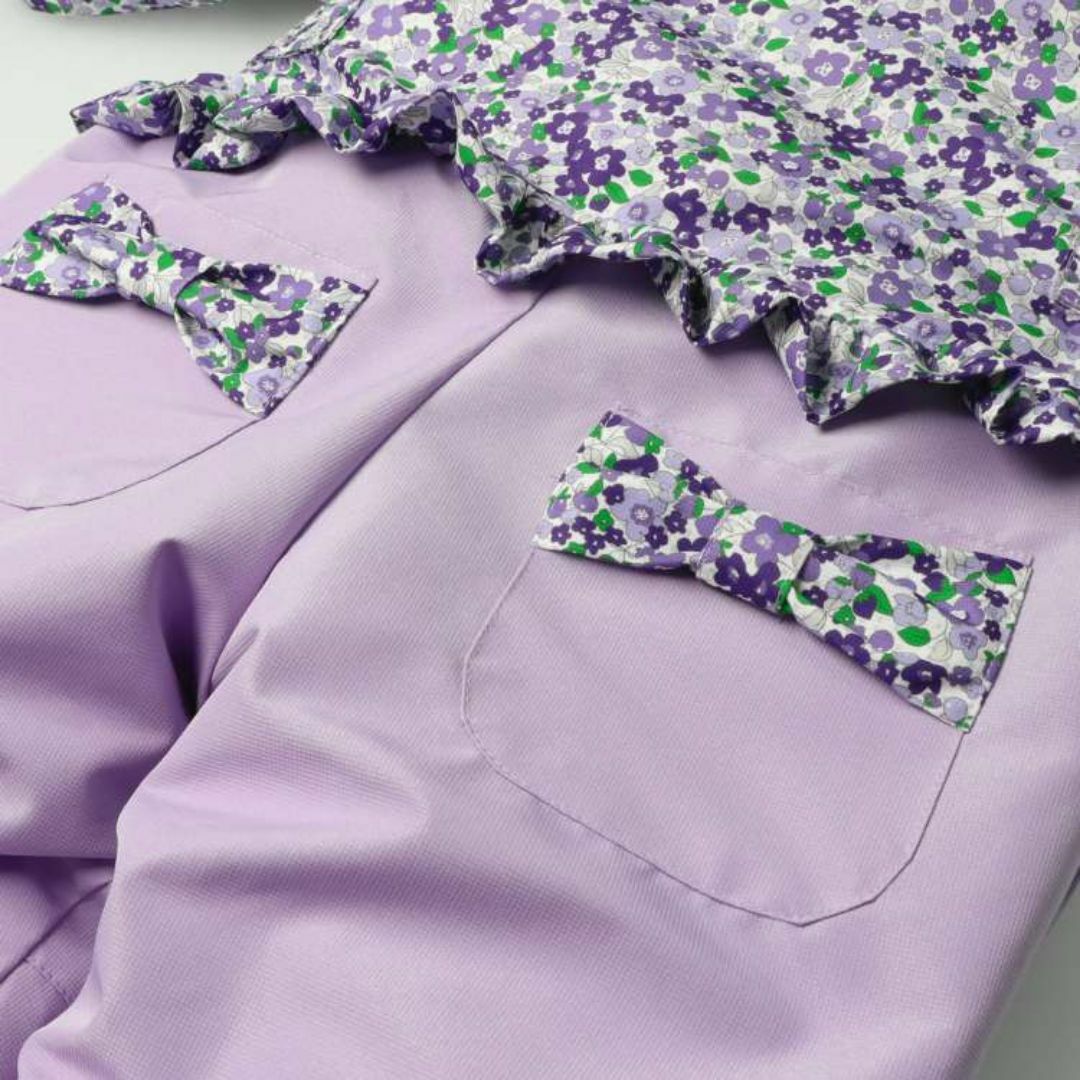 mou jon jon - 新品100.110小花柄スノーコンビ・ジャンプスーツの通販