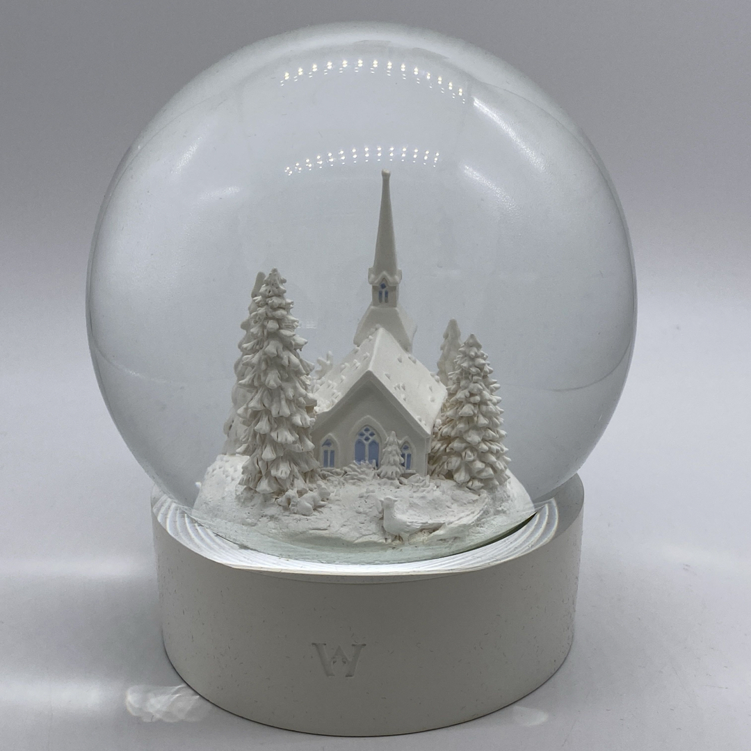 WEDGWOOD - 箱付き ウェッジウッド スノードーム ホワイト クリスマス