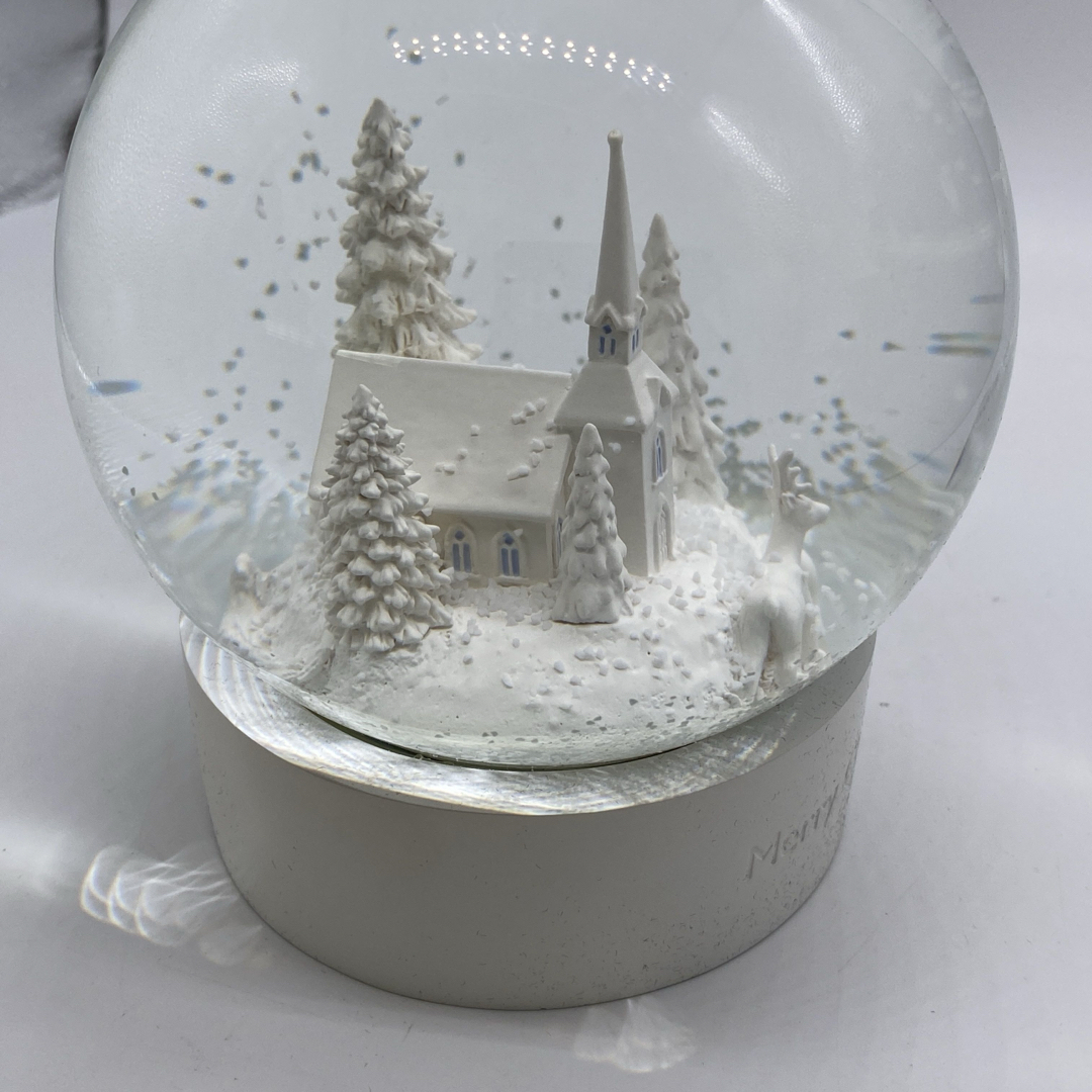 WEDGWOOD - 箱付き ウェッジウッド スノードーム ホワイト クリスマス