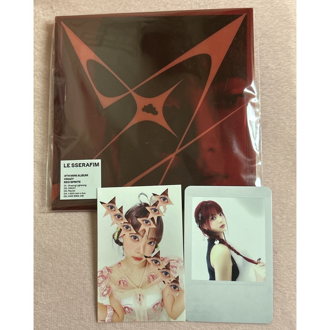 LE SSERAFIM - LESSERAFIM ウンチェ トレカ CRAZY コンパクト盤