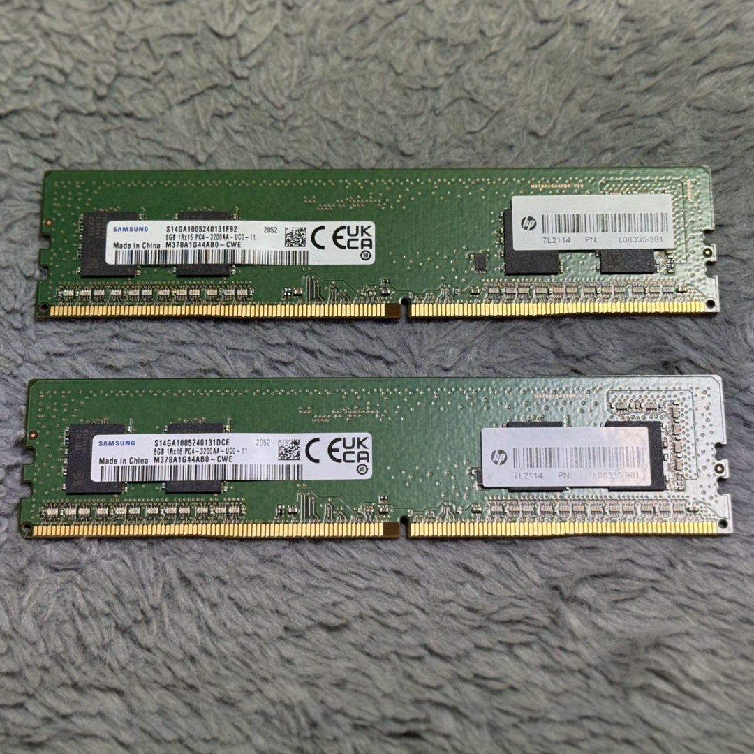 SAMSUNG - SAMSUNG サムスン メモリ 8GBx2枚【16GB】DDR4-3200の通販