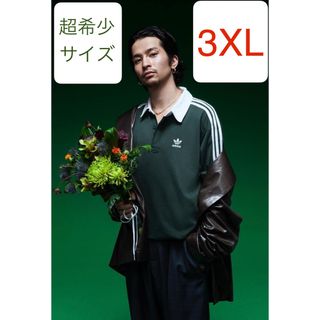 adidas - 3XL新品グリーン常田大希着用同型同色adidasアディカラー