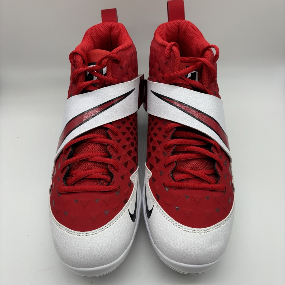 NIKE - NIKE 野球 スパイク 金具 レッド 赤 27㎝ミドルカット 軽量の