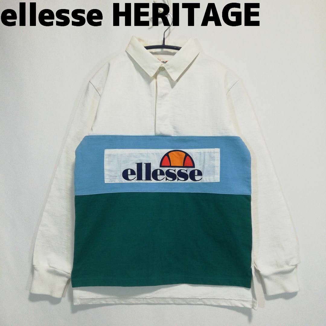 ellesse - ellesse HERITAGE ラガーシャツ ポロシャツ 長袖 エレッセ