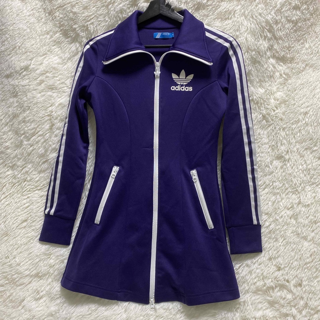 adidas - 美品 アディダス トラックワンピースジャケット パープル 紫