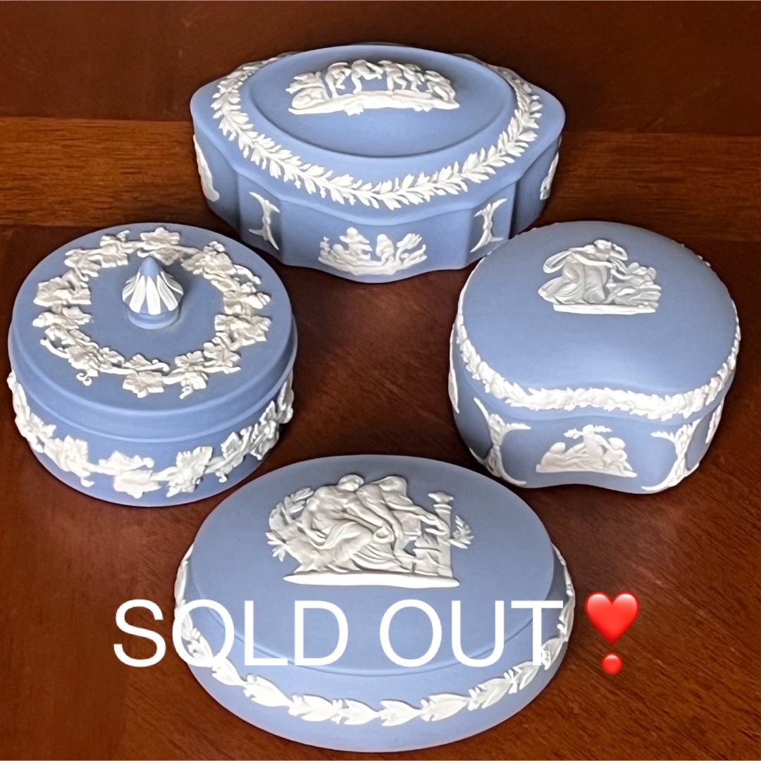 WEDGWOOD - 【美品】英国製 ウェッジウッド☆ジャスパー☆トリンケット