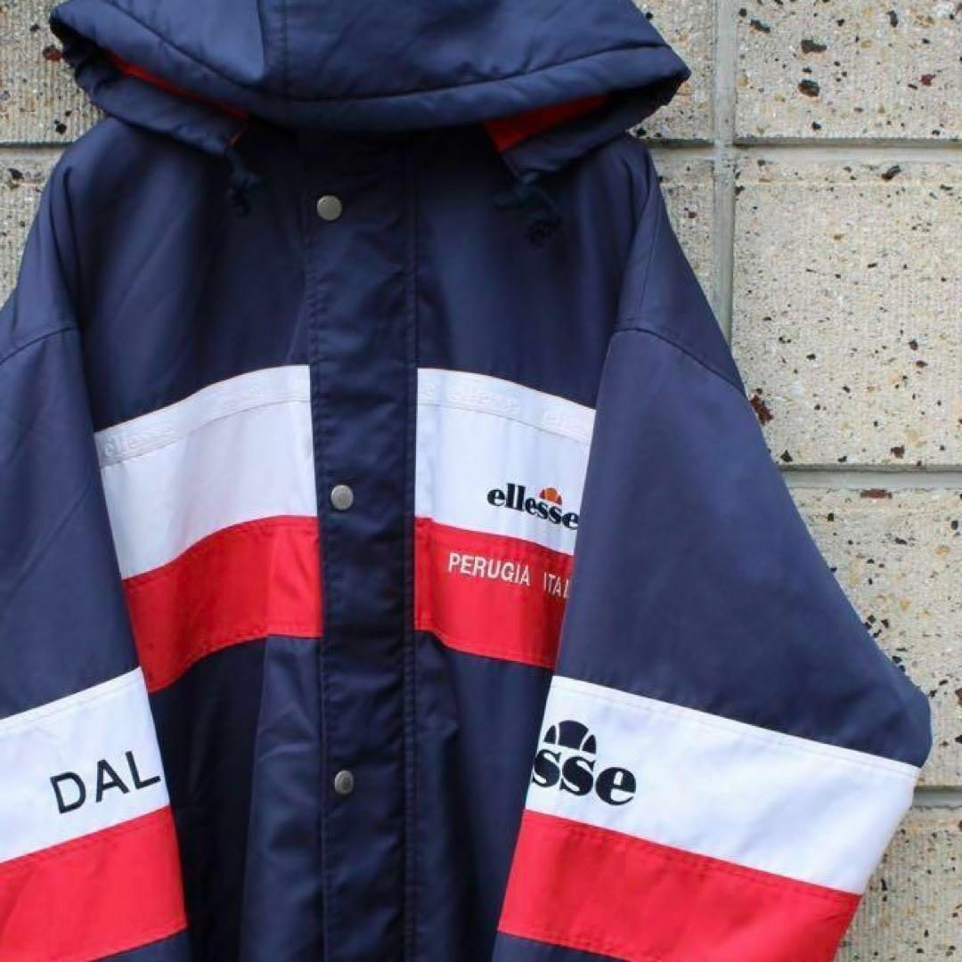 ellesse - ellesse 90's~00's ロゴ刺繍 大きめ 古着フリース裏地