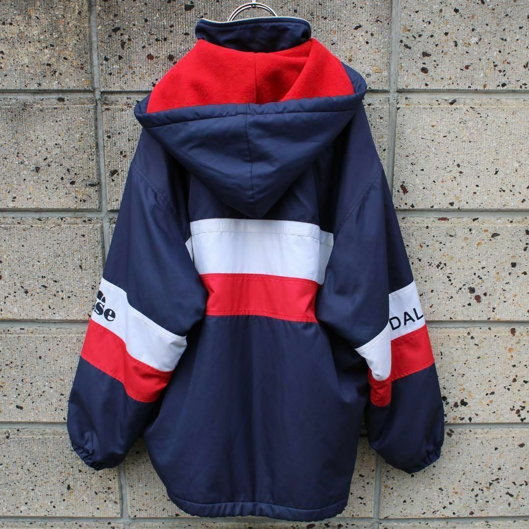 ellesse - ellesse 90's~00's ロゴ刺繍 大きめ 古着フリース裏地