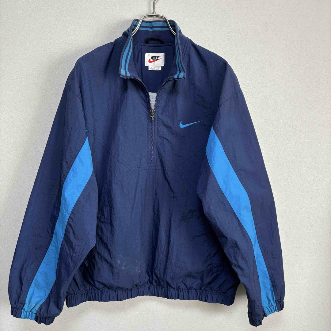 NIKE - ナイキ NIKE ナイロンジャケット ハーフジップ ゴツロゴ プル