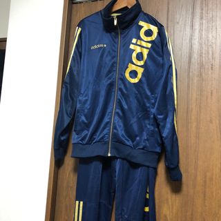 adidas - アディダス ジャージ 上下セット ネイビー ゴールド サッカー
